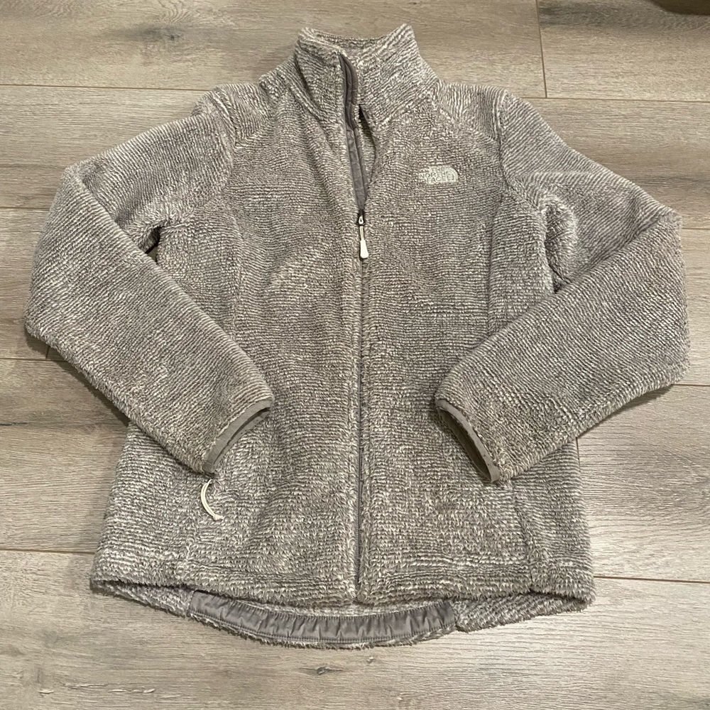 The North Face grey fleece jacket *super soft* sz S